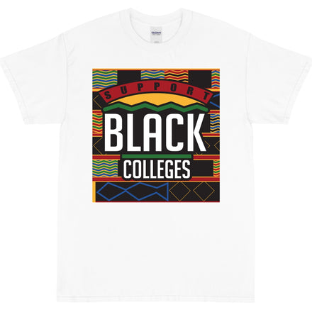 "SUPPORT BLACK COLLEGE" SHORTSLEEVE IN WHITE