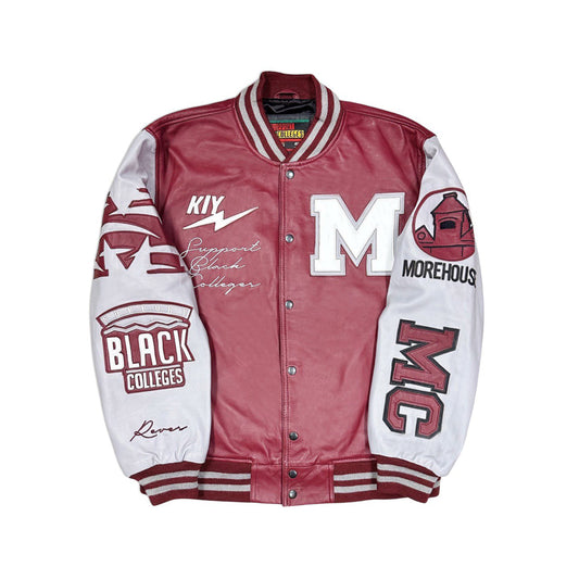 Morehouse Leather Varsity Jacket