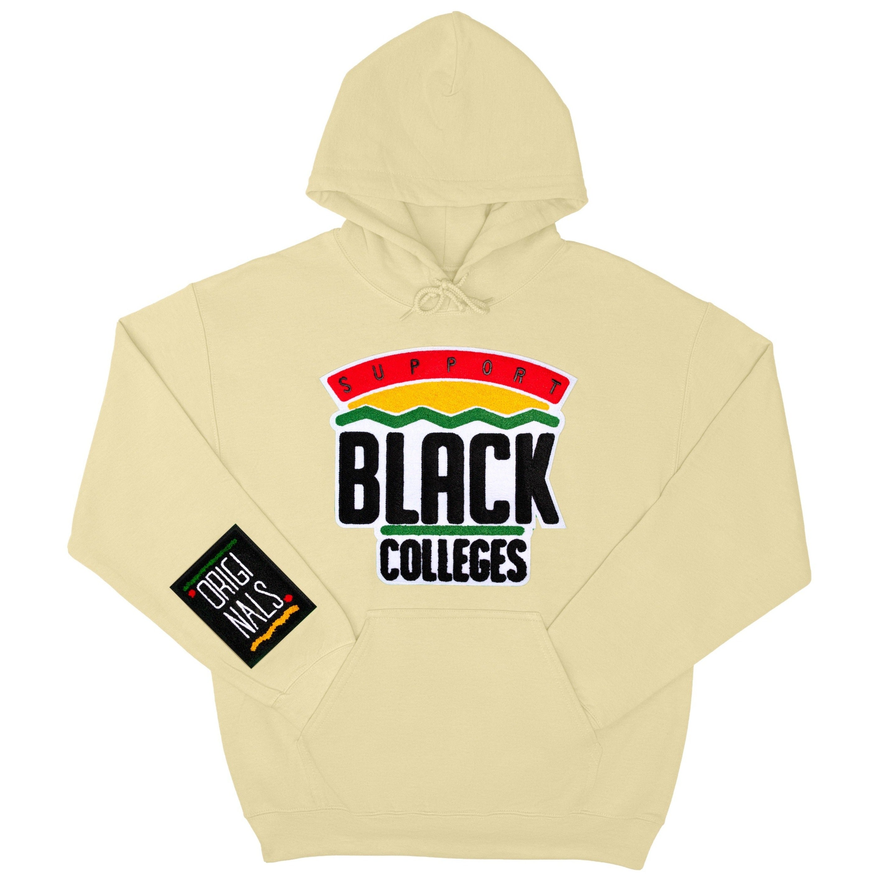 "Support Black College" Hoodie "Tan"